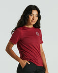 Specialized Women's Fjällräven Wool Short Sleeve Tee - Pomegranate Red