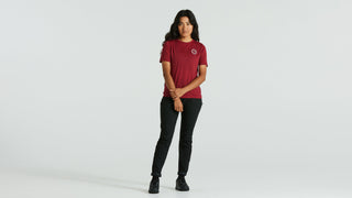 Specialized Women's Fjällräven Wool Short Sleeve Tee - Pomegranate Red