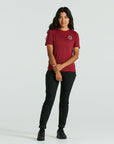Specialized Women's Fjällräven Wool Short Sleeve Tee - Pomegranate Red