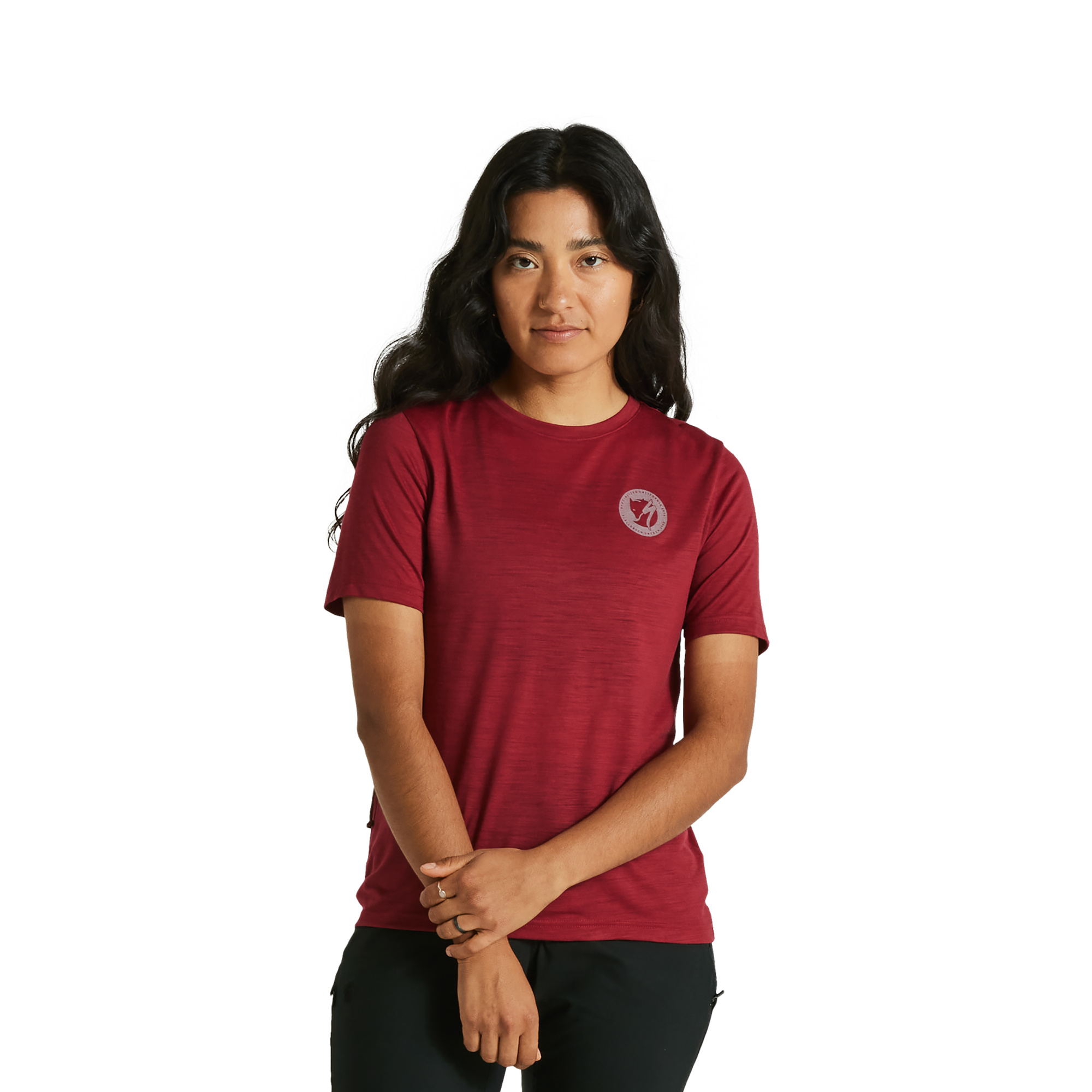 Specialized Women's Fjällräven Wool Short Sleeve Tee - Pomegranate Red