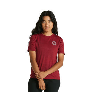 Specialized Women's Fjällräven Wool Short Sleeve Tee - Pomegranate Red