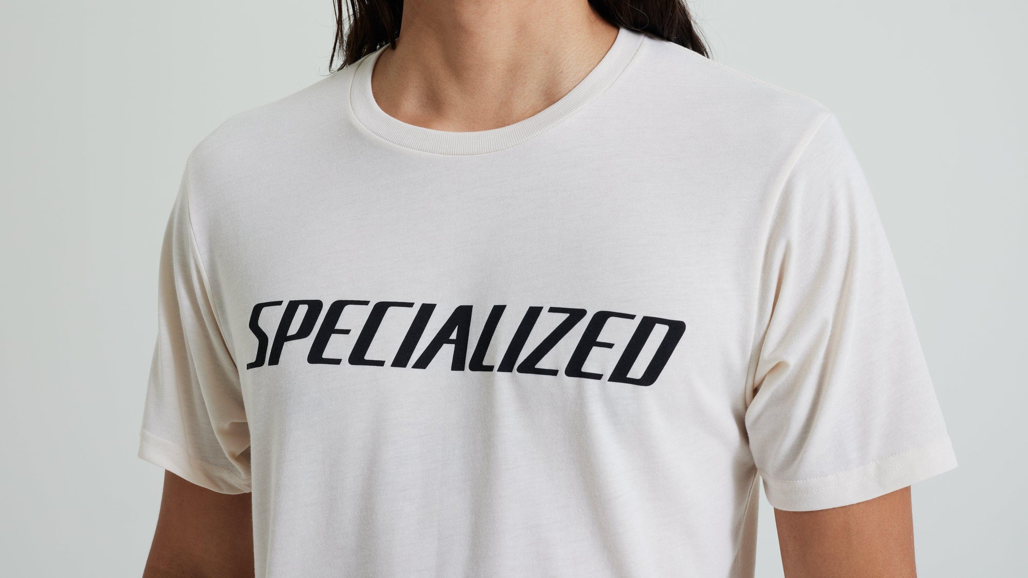 Specialized Men's Wordmark Short Sleeve T-Shirt - Birch White