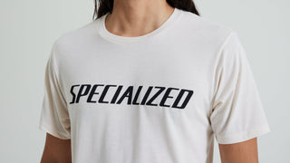 Specialized Men's Wordmark Short Sleeve T-Shirt - Birch White