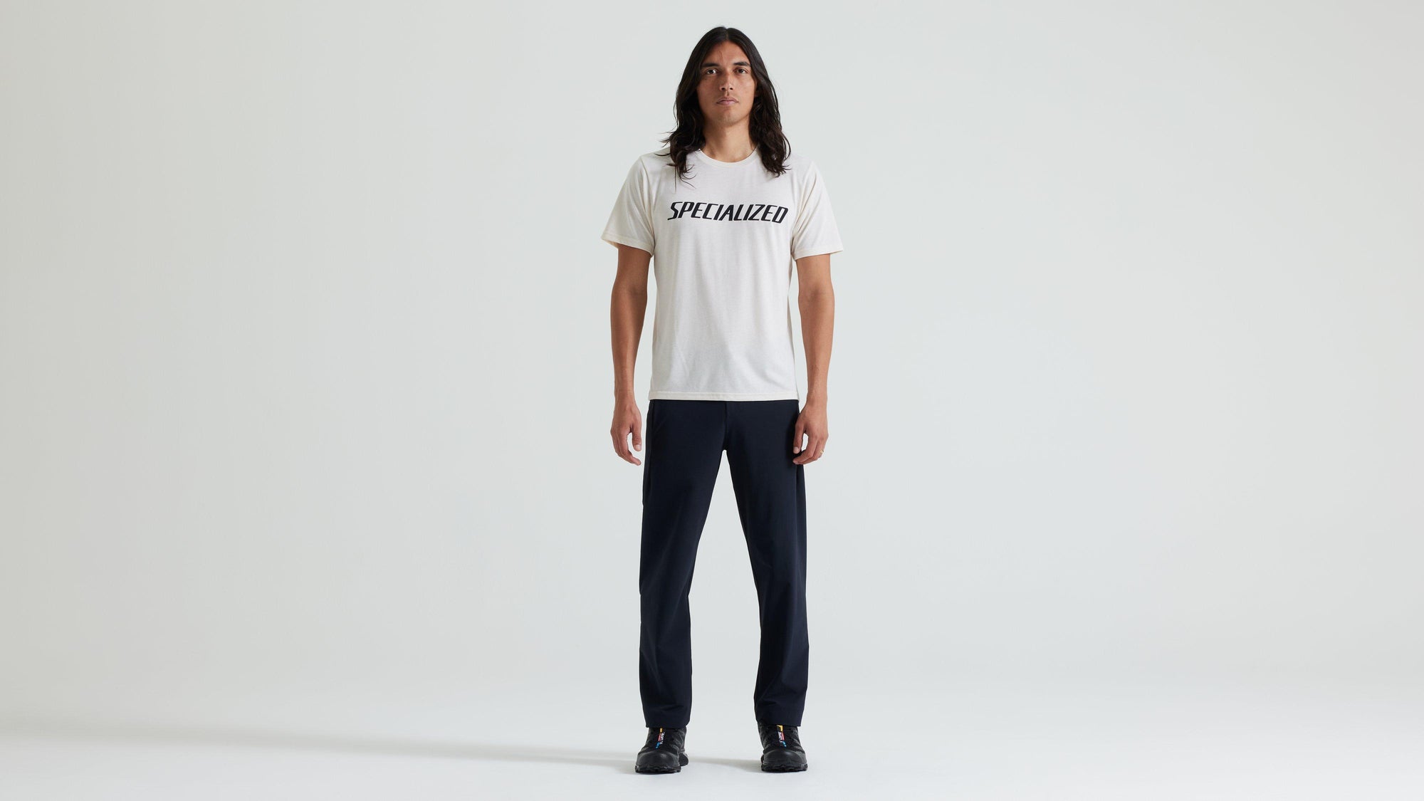 Specialized Men's Wordmark Short Sleeve T-Shirt - Birch White
