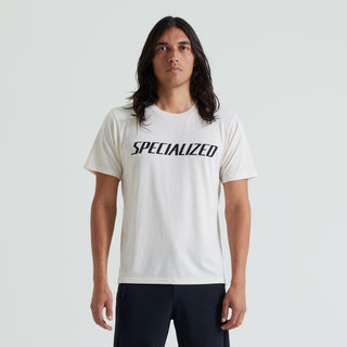 Specialized Men's Wordmark Short Sleeve T-Shirt - Birch White