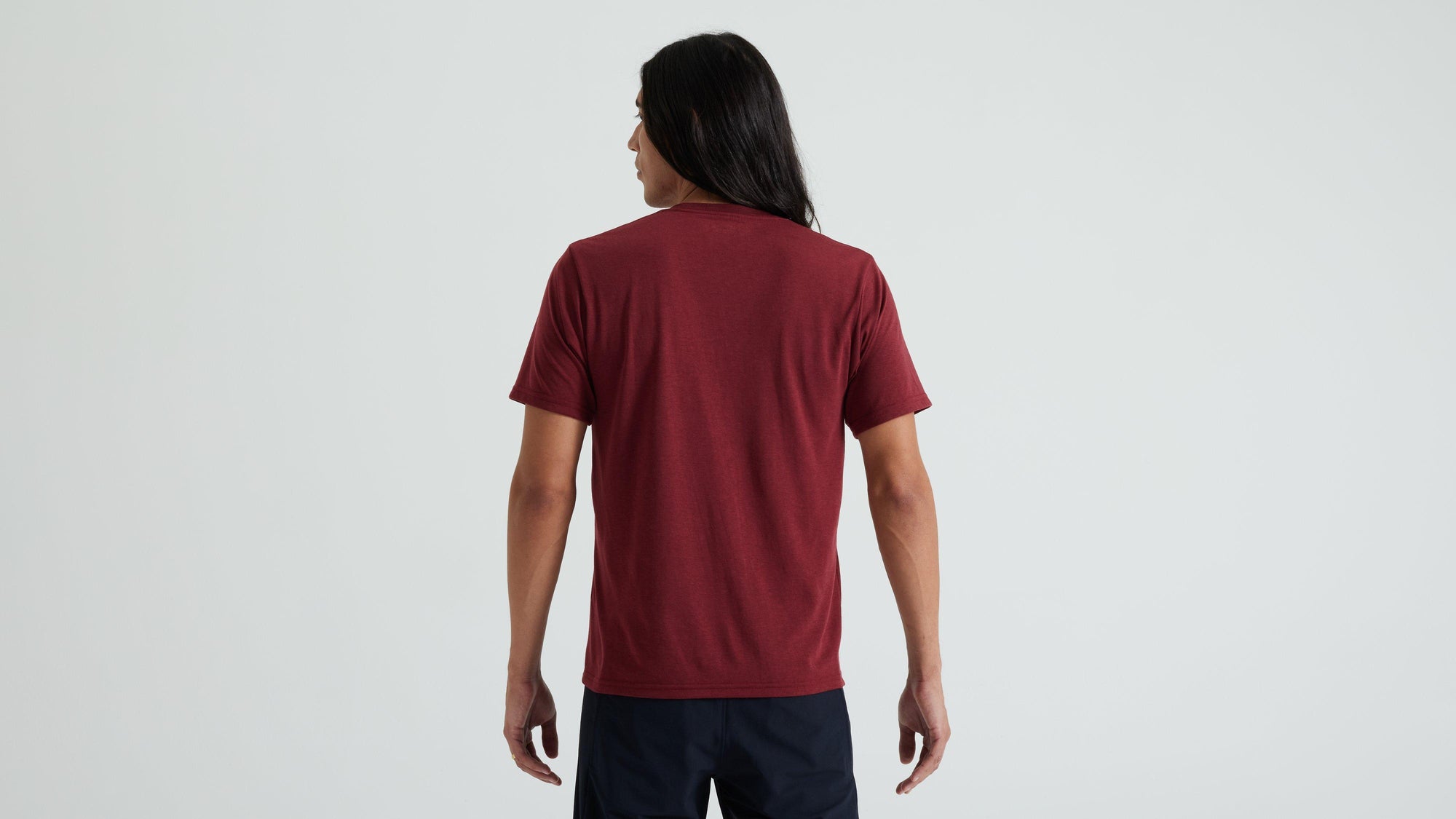 Specialized Men's Wordmark Short Sleeve T-Shirt - Garnet Red