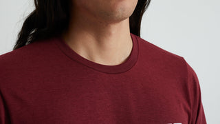 Specialized Men's Wordmark Short Sleeve T-Shirt - Garnet Red