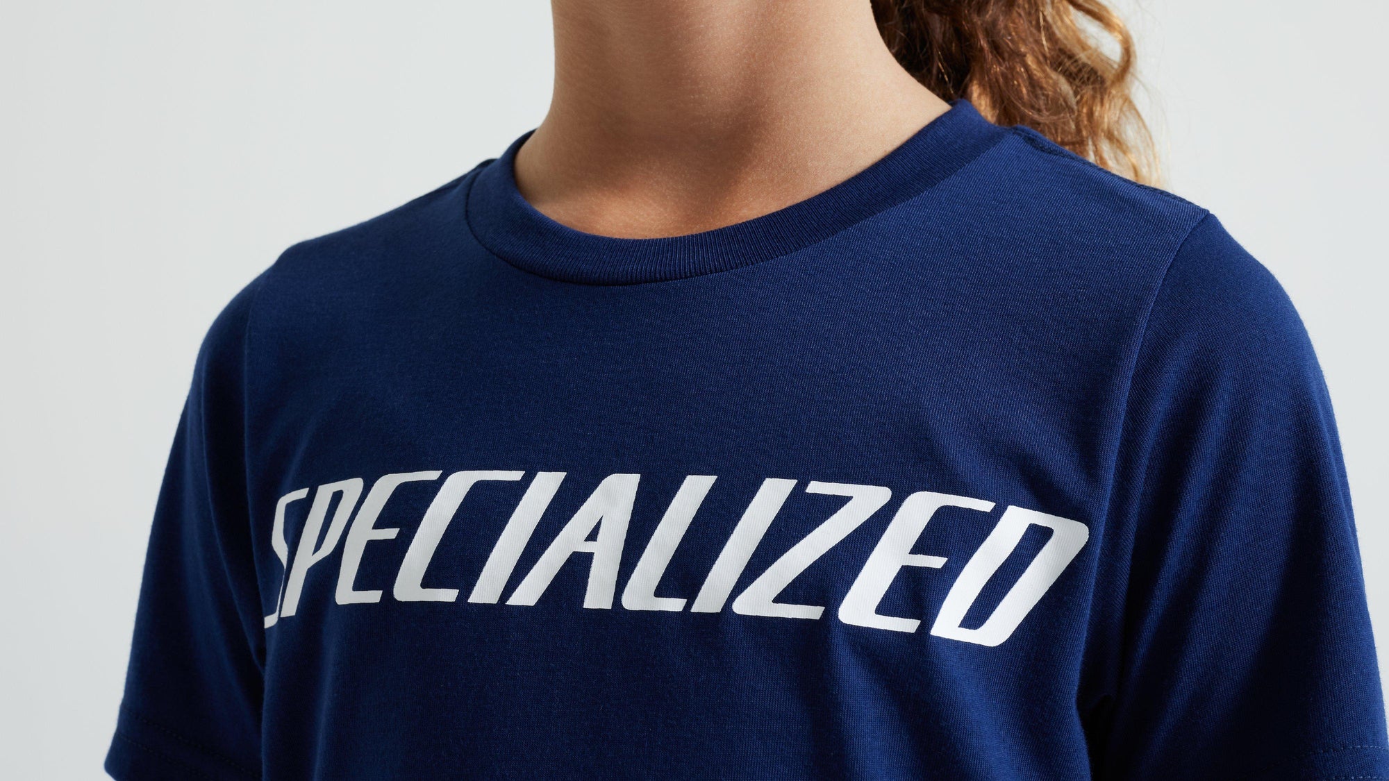 Specialized Youth Wordmark Short Sleeve T-Shirt - Deep Marine