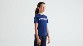 Specialized Youth Wordmark Short Sleeve T-Shirt - Deep Marine