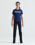 Specialized Youth Wordmark Short Sleeve T-Shirt - Deep Marine