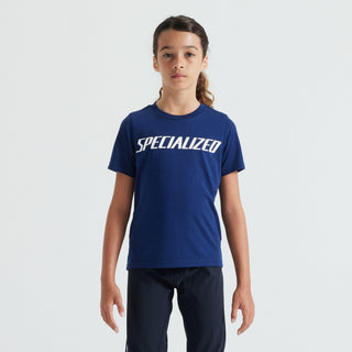 Specialized Youth Wordmark Short Sleeve T-Shirt - Deep Marine
