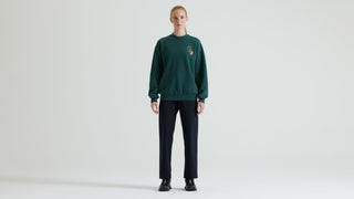 Specialized Graphic Crewneck Sweatshirt - Forest Green Abstract