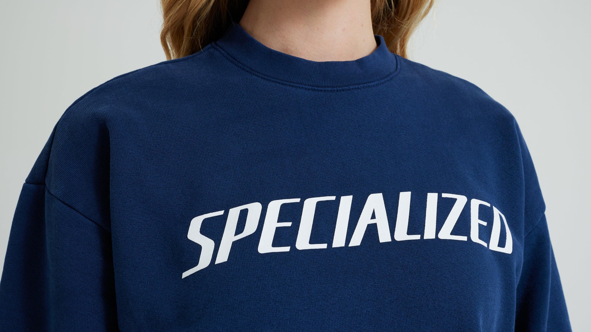 Specialized Wordmark Crewneck Sweatshirt - Deep Marine