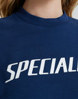 Specialized Wordmark Crewneck Sweatshirt - Deep Marine