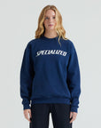 Specialized Wordmark Crewneck Sweatshirt - Deep Marine