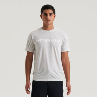 Specialized Men's Wordmark Short Sleeve T-Shirt - Dove Grey
