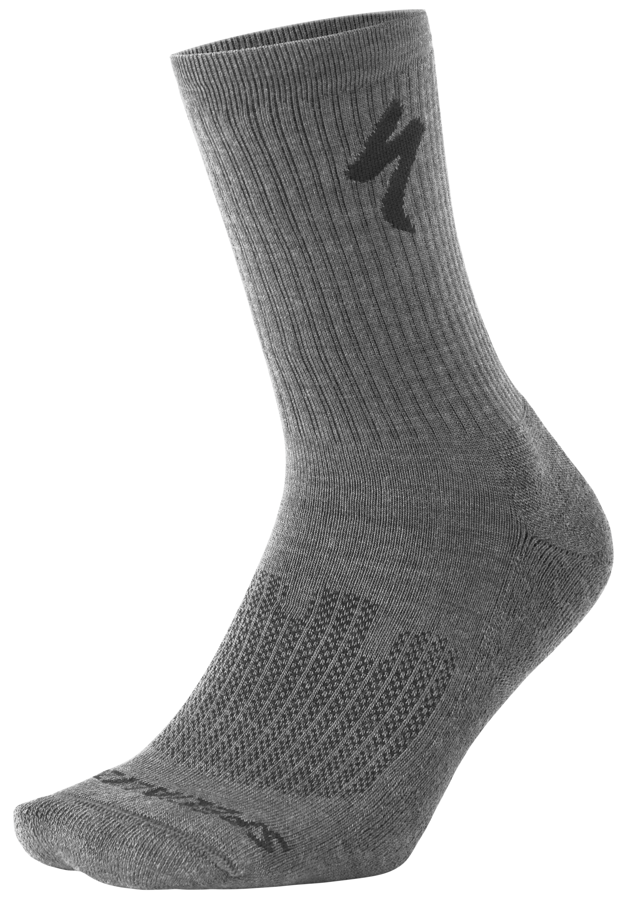 Specialized Merino Midweight Tall Sock - Charcoal