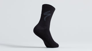 Specialized Cotton Tall Logo Socks - Black