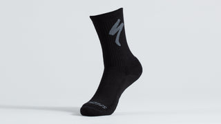 Specialized Merino Midweight Tall Logo Socks  - Black