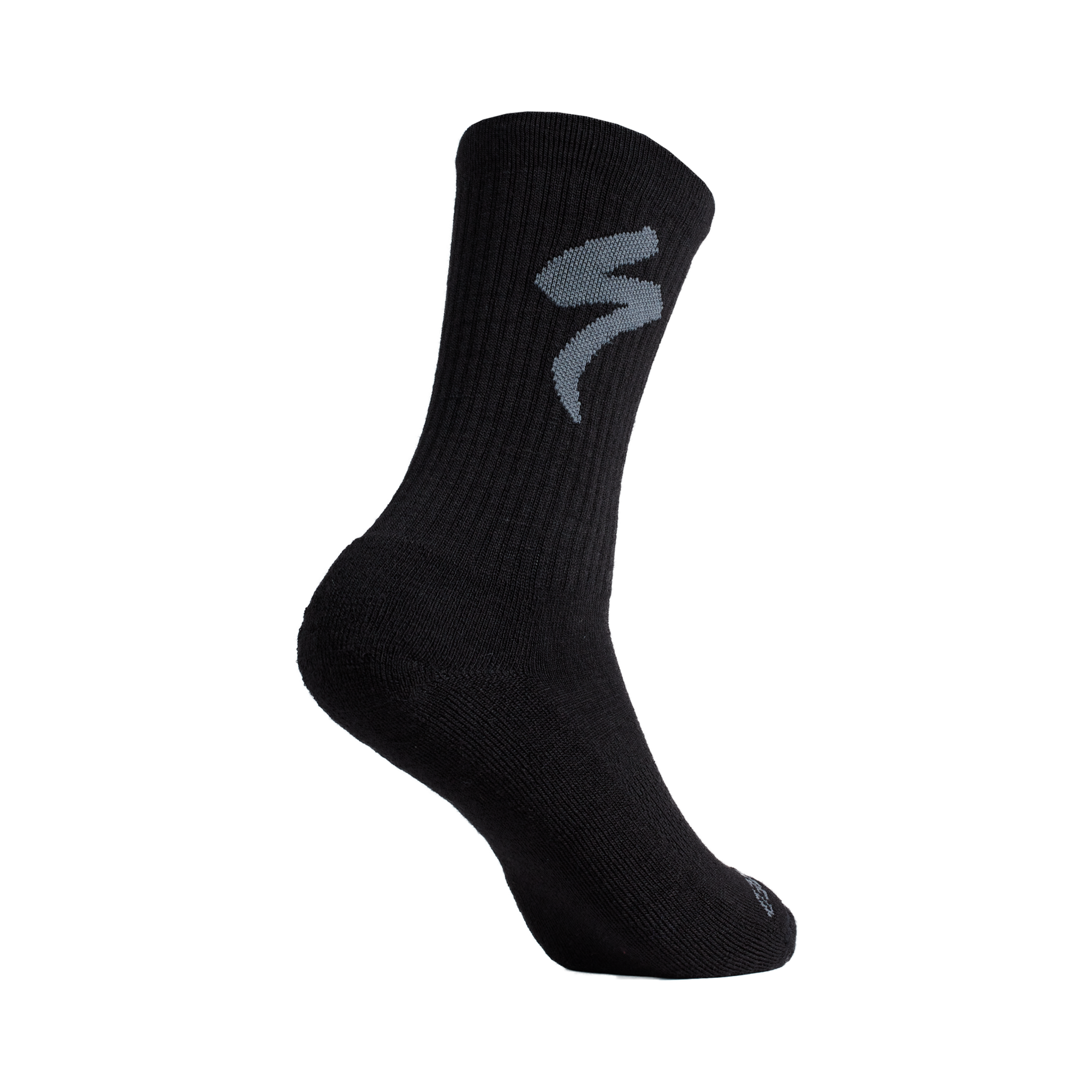 Specialized Merino Midweight Tall Logo Socks  - Black