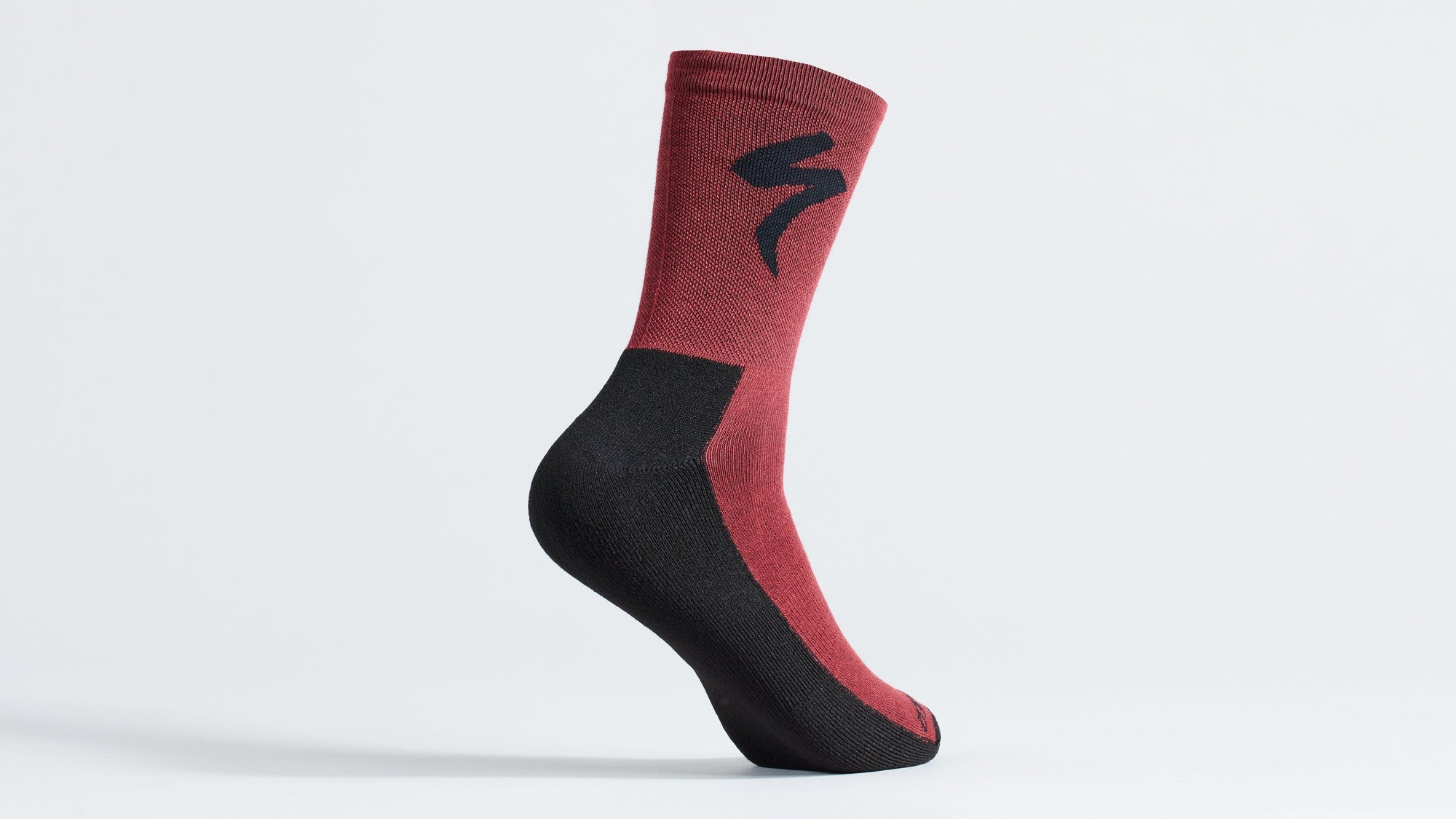 Specialized PrimaLoft® Lightweight Tall Logo Socks - Maroon