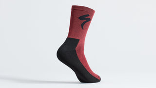 Specialized PrimaLoft® Lightweight Tall Logo Socks - Maroon