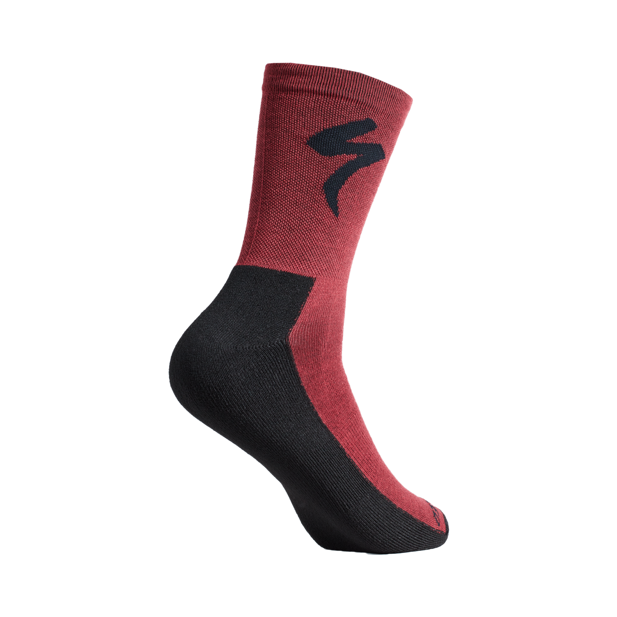 Specialized PrimaLoft® Lightweight Tall Logo Socks - Maroon
