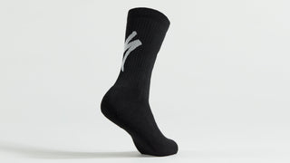 Specialized Techno MTB Tall Logo Socks - Black/White