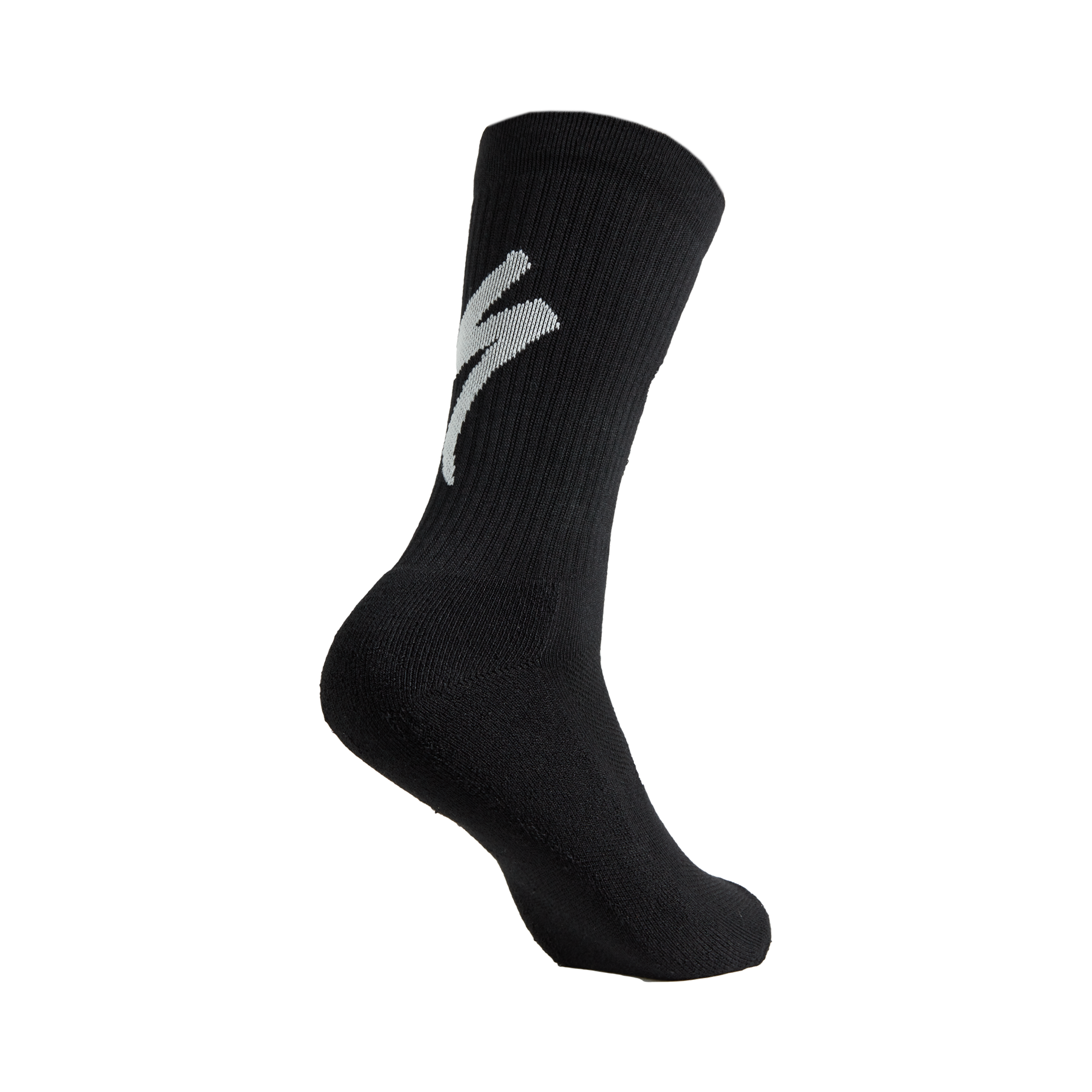 Specialized Techno MTB Tall Logo Socks - Black/White