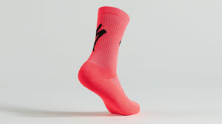 Specialized Techno MTB Tall Logo Socks - Imperial Red