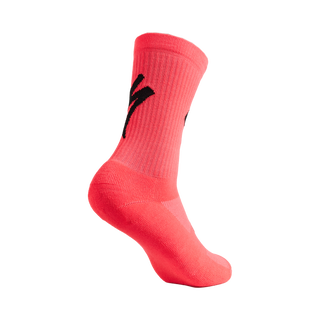 Specialized Techno MTB Tall Logo Socks - Imperial Red