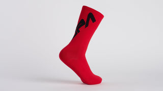 Specialized Supacaz SupaSox Twisted Sock - Black/Red
