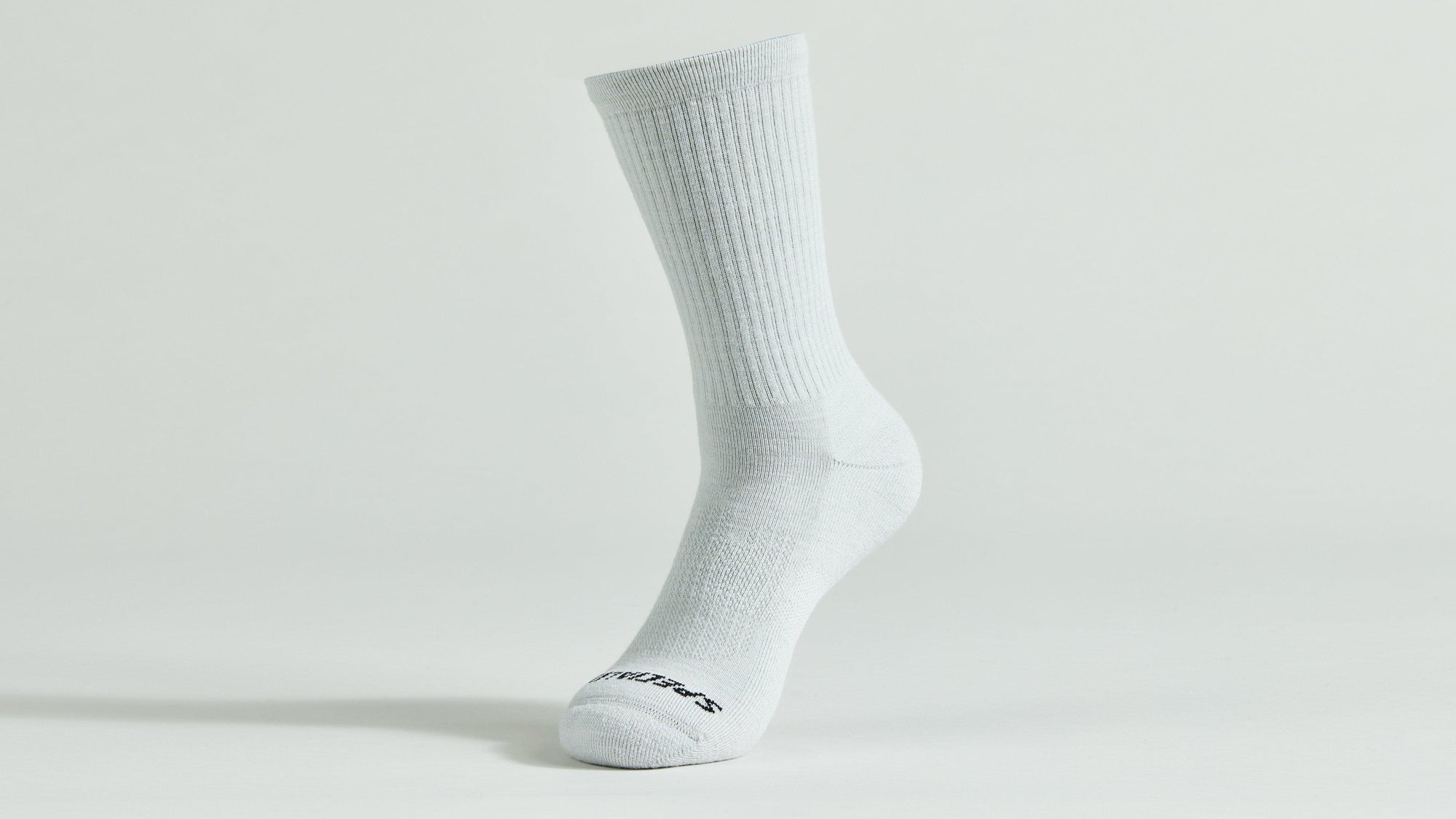 Specialized Merino Midweight Tall Logo Socks  - Dove Grey