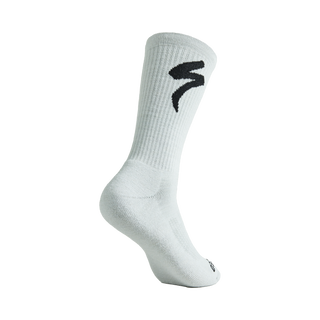 Specialized Merino Midweight Tall Logo Socks  - Dove Grey