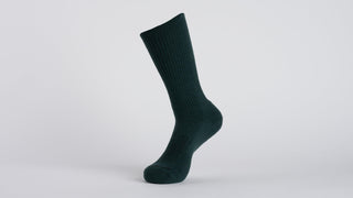 Specialized Merino Midweight Tall Logo Socks  - Dark Moss Green