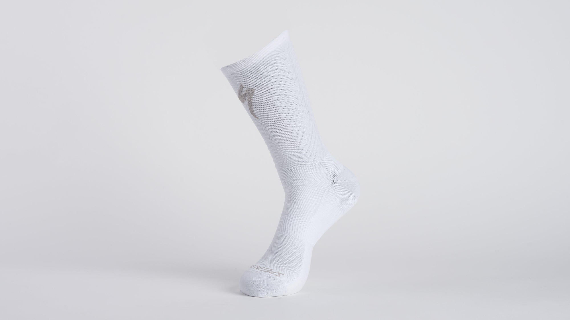 Specialized Knit Tall Sock - White/Silver