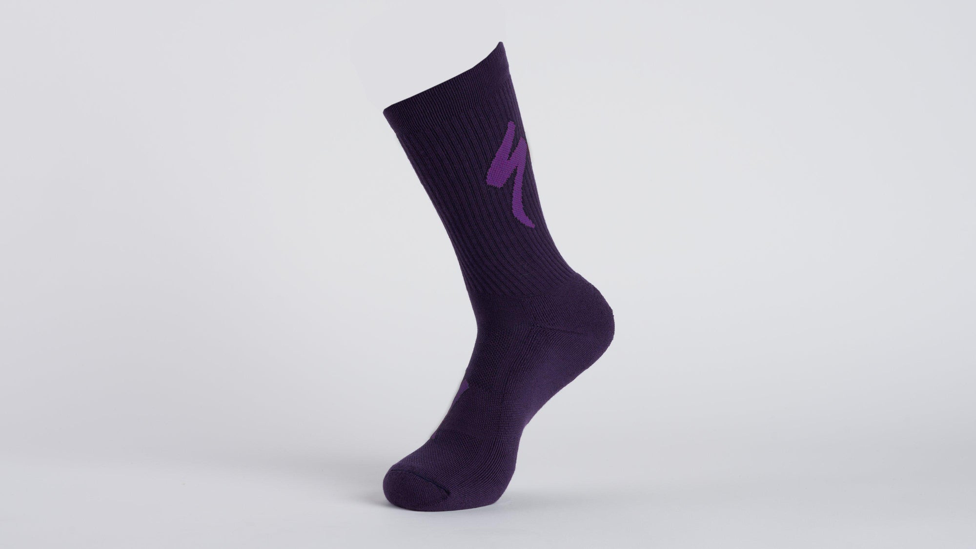 Specialized Techno MTB Tall Logo Socks - Dusk/Purple Orchid