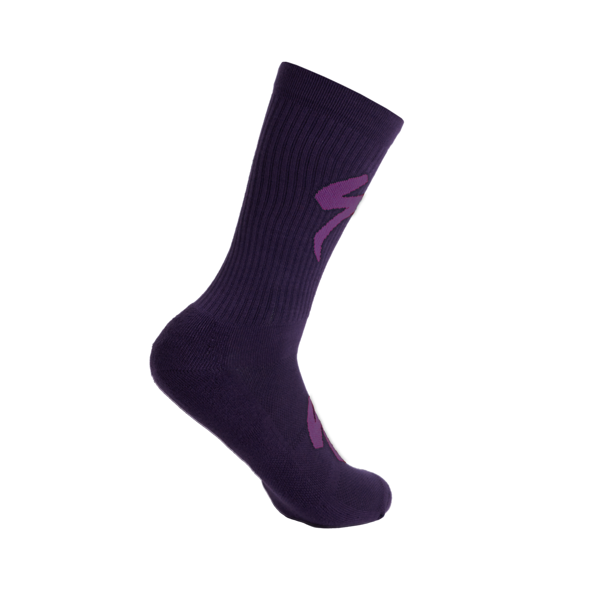 Specialized Techno MTB Tall Logo Socks - Dusk/Purple Orchid