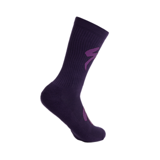 Specialized Techno MTB Tall Logo Socks - Dusk/Purple Orchid