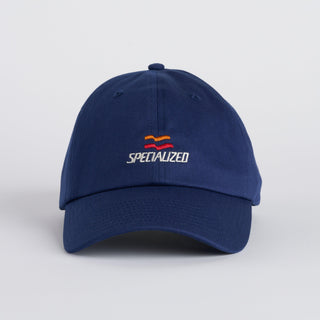 Specialized Flag Graphic 6-Panel Dad Hat - Deep Marine