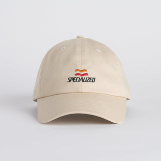 Specialized Flag Graphic 6-Panel Dad Hat - White Mountains