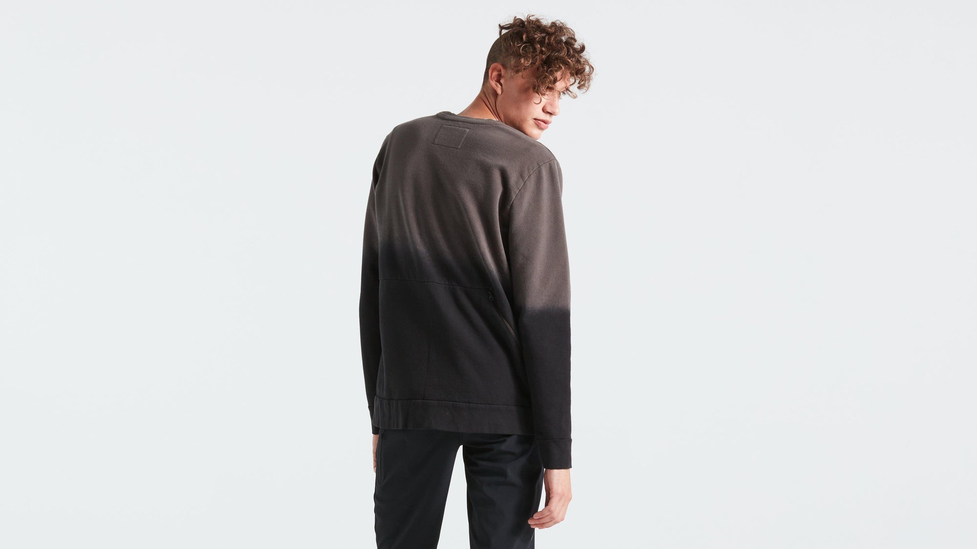Specialized Men's Legacy Spray Long Sleeve Crewneck - Black
