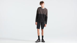 Specialized Men's Legacy Spray Long Sleeve Crewneck - Black