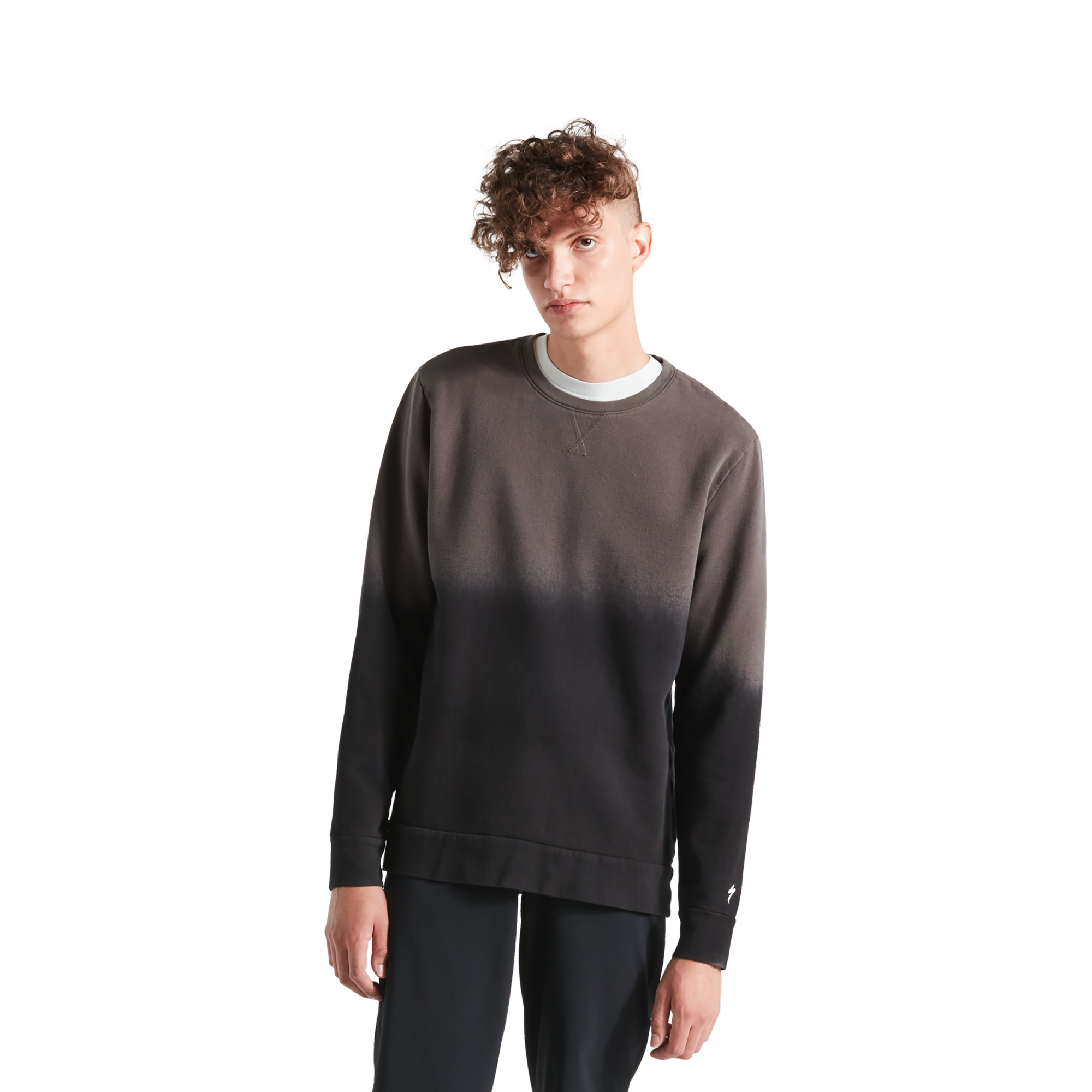 Specialized Men's Legacy Spray Long Sleeve Crewneck - Black