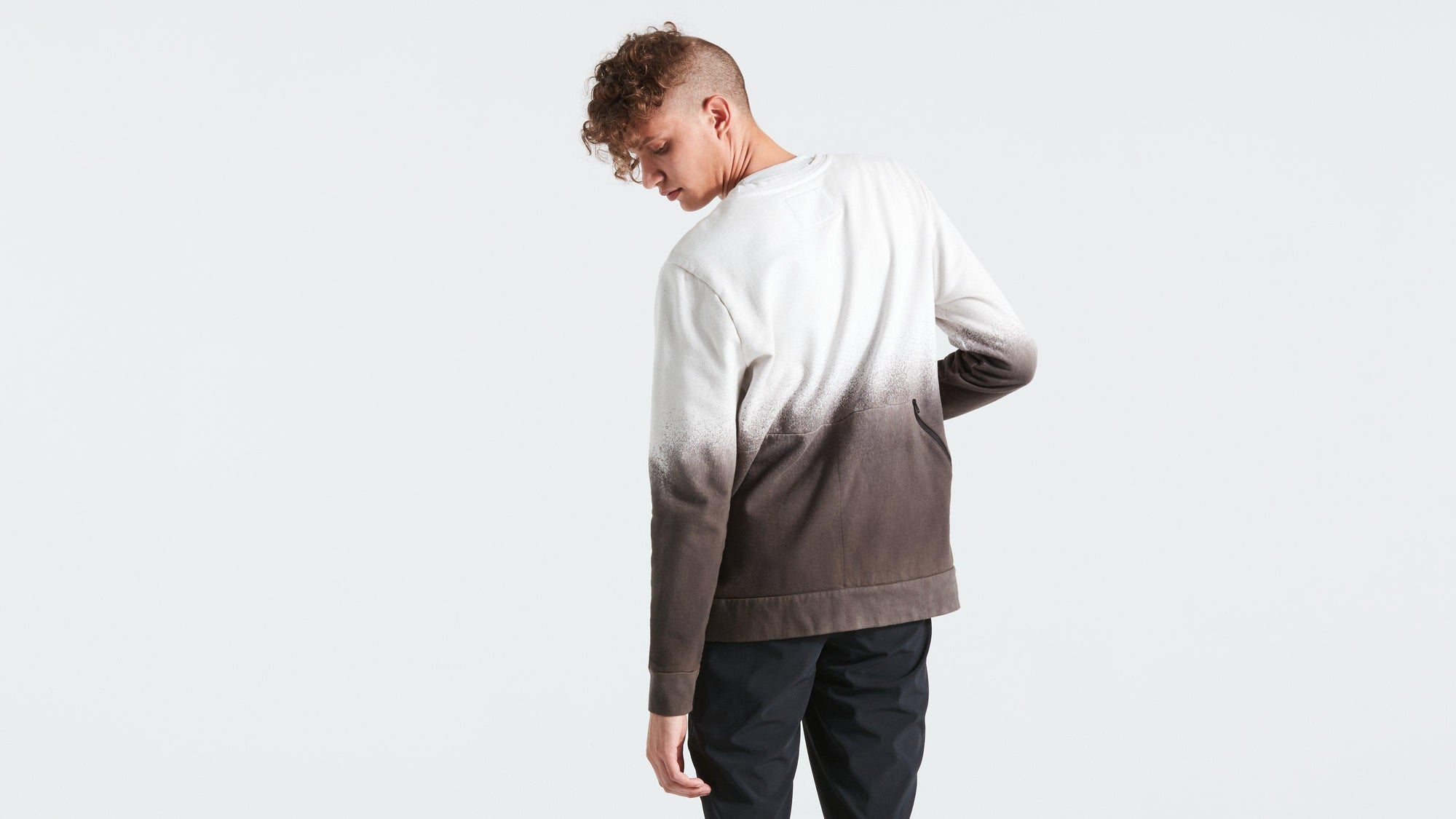Specialized Men's Legacy Spray Long Sleeve Crewneck - Dove Grey