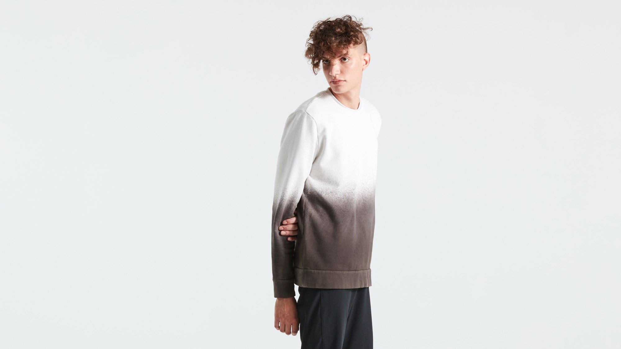 Specialized Men's Legacy Spray Long Sleeve Crewneck - Dove Grey