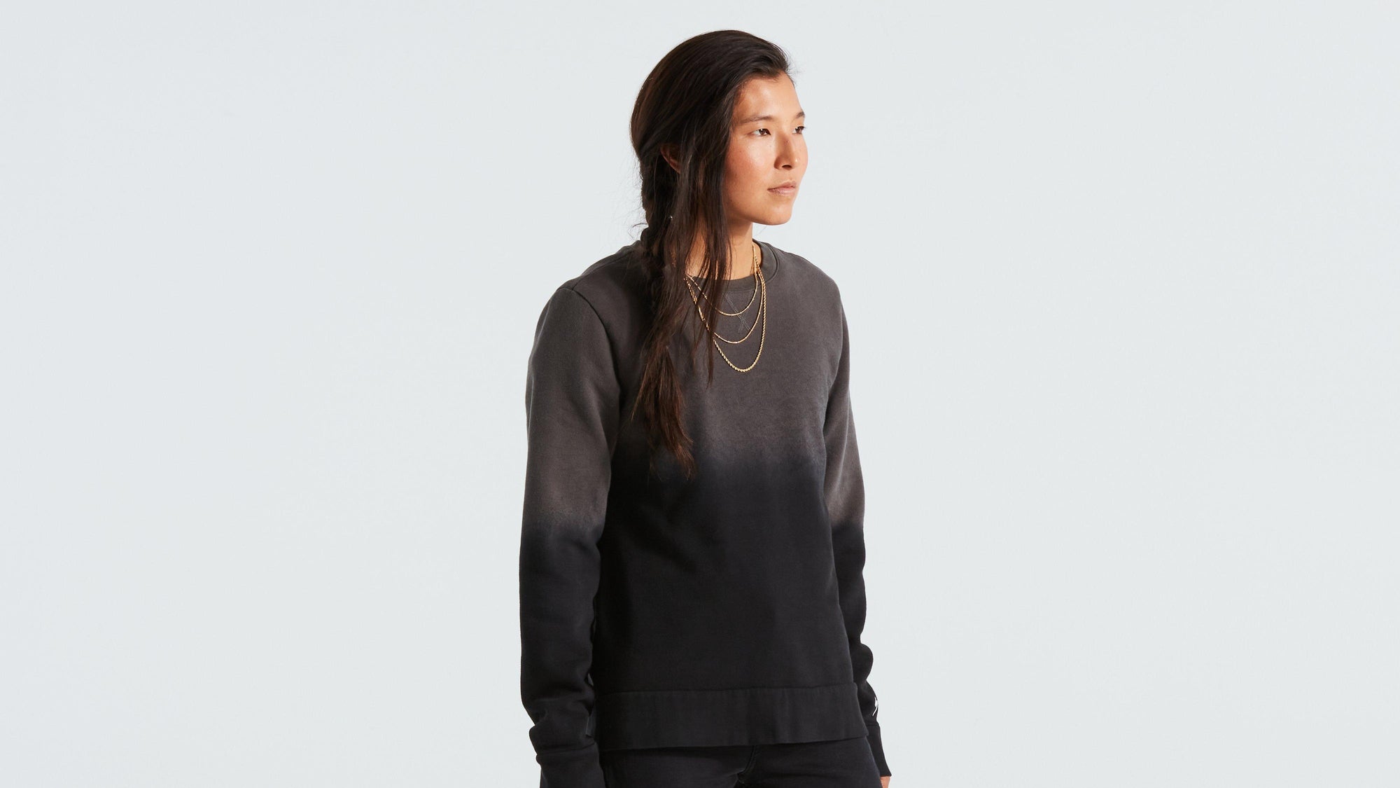 Specialized Women's Legacy Spray Long Sleeve Crewneck - Black