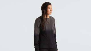 Specialized Women's Legacy Spray Long Sleeve Crewneck - Black