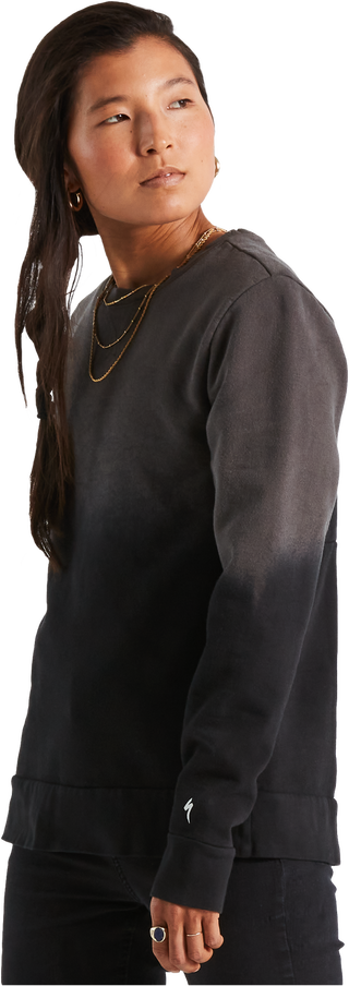 Specialized Women's Legacy Spray Long Sleeve Crewneck - Black