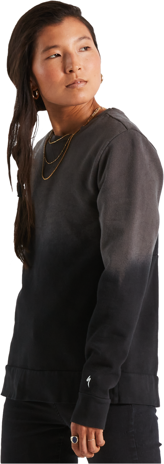 Specialized Women's Legacy Spray Long Sleeve Crewneck - Black